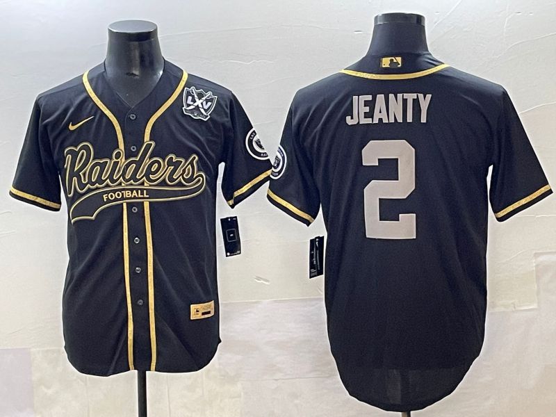 Men 2025 Oakland Raiders #2 Jeanty Black Joint Name Nike Limited NFL Jersey style 6->oakland raiders->NFL Jersey